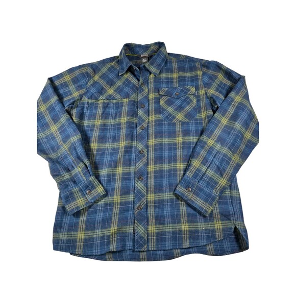 Outdoor Research Mens M Medium Checkered Plaid Flannel Shirt Long Sleeve - Picture 1 of 6